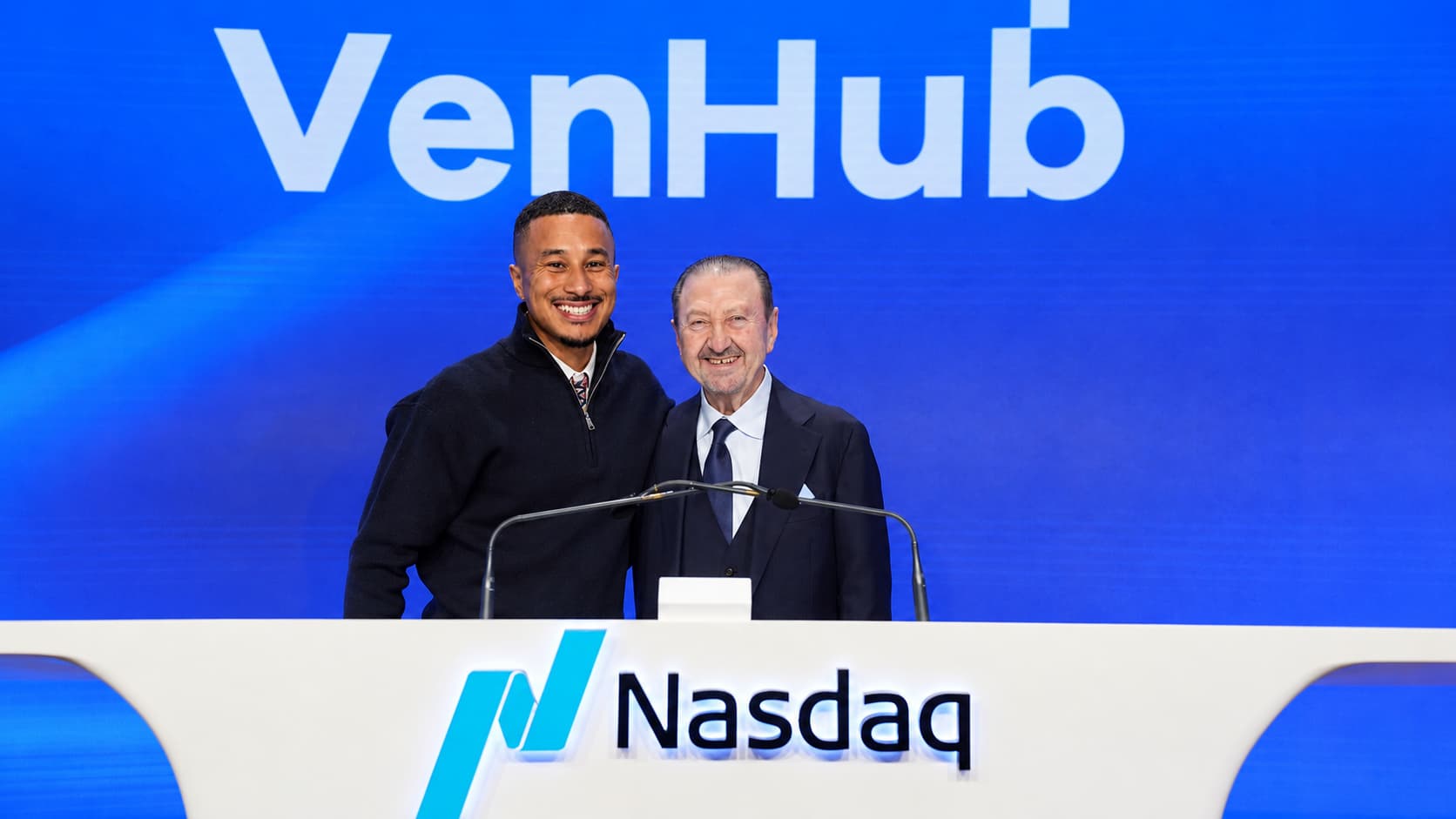 Jordan Mack at Nasdaq IPO Bell Day
